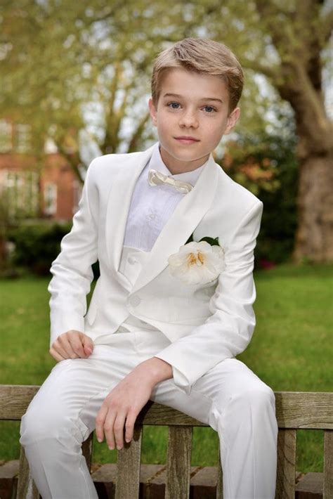 boys white communion suit